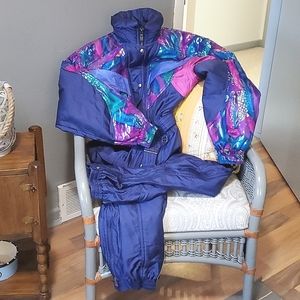 Vintage Descente ski suit.